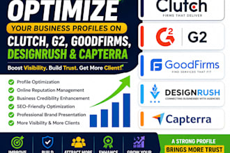 optimize clutch g2 goodfirms profile for website reputation to reach more page