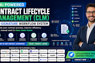 set up ai contract lifecycle management clm system e signature clm workflows