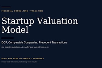 create a dcf and comparable valuation model
