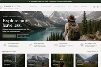 design squarespace travelblog website adventure guide website ecotourism website