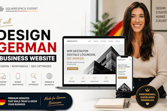 design modern german squarespace website redesign bilingual website development