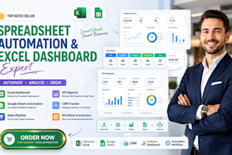 automate task in spreadsheet, sales pipeline spreadsheet, excel dashboard