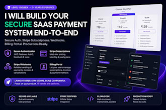 integrate stripe subscriptions and secure authentication into your app