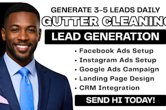 gutter cleaning leads, gutter cleaning facebook ads, gutter cleaning google ads