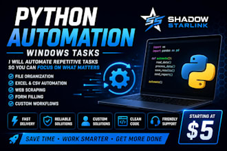 automate repetitive tasks on windows using python