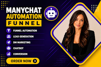 do manychat automation funnel lead generation dm marketing chatbot conversion