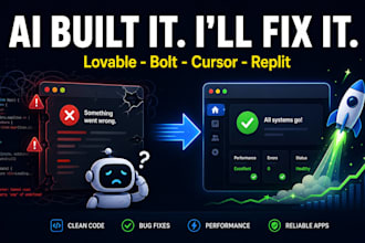 fix, finish and deploy your lovable, bolt, cursor or replit ai app