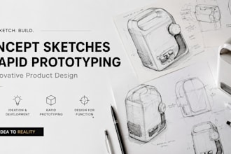 do concept sketches and rapid prototyping for product design