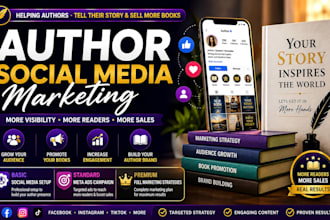 be your author social media marketing manager for book promotion