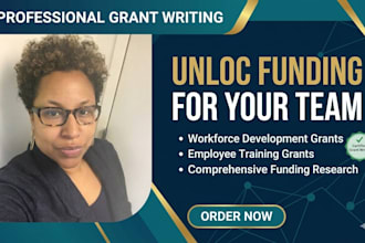 write workforce development grants, employee training grant and funding research