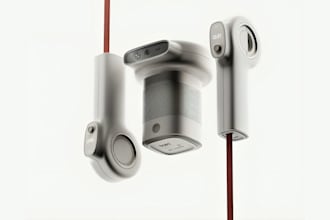 design wearable product concept, smart device cad and realistic rendering