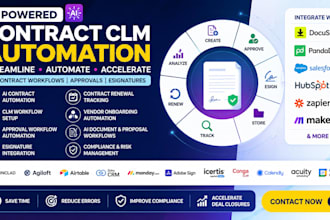 do ai contract clm automation clm workflow docusign pandadoc salesforce hubspot