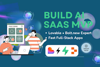 develop ai saas mvp using lovable bolt new and supabase