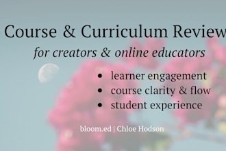 review and improve your online course