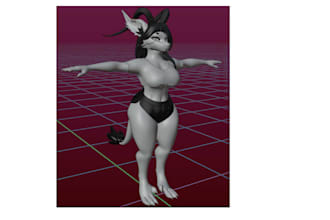 create custom vrchat furry avatar sfw fursona vrm model