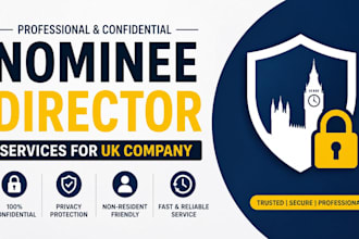 provide nominee director services for UK company