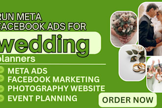 run meta facebook ads for wedding planners