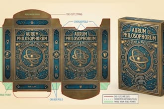 design printable card game box tuck box dieline packaging booster mailer lux box