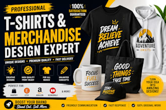 create designs for t shirts and merchandise