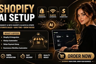 connect ai shopify klaviyo stripe ecommerce sales automate