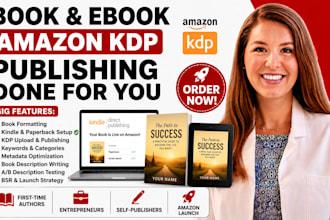 format and fully publish your book on amazon KDP done for you