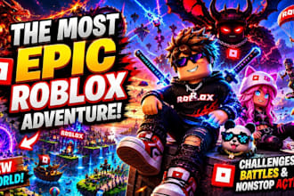 create viral roblox gaming thumbnails in 3d