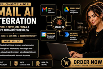 connect claude ai gmail google drive calendar microsoft automate work