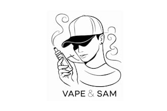 design motivation classic smoke vape logo