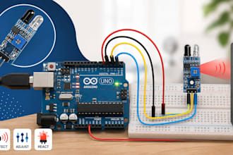design arduino fritzing schematic, breadboard wiring diagram, ir sensor circuit