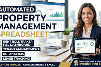 create automated real estate spreadsheet for rent roll property management