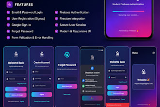 create modern responsive flutter app UI