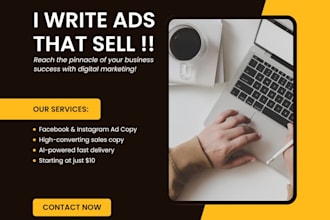 write high converting facebook and instagram ad copy