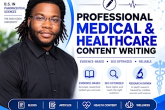 write professional medical and healthcare content