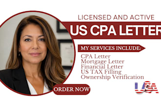 complete your financial document as a licensed and active CPA, for accuracy