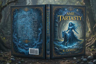 fantasy book cover design or fantasy book cover