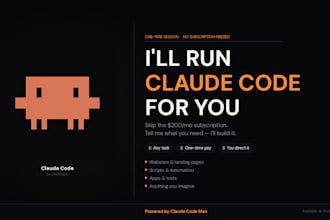 do anything with claudecode pro max