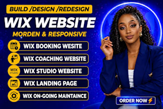 design wix website, fix wix studio, revamp wix coaching booking website