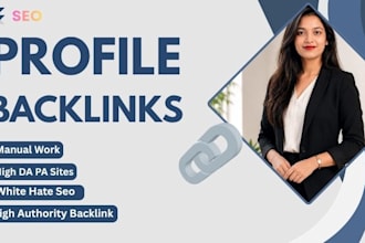 manual high authority profile backlinks