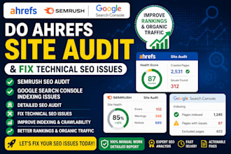 do ahrefs site audit and fix technical SEO issues