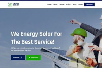 design solar installation website, cctv installation and surviellance website
