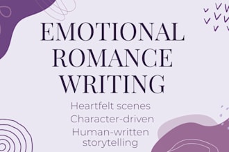 write emotional and heartfelt romantic scenes