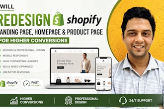 design redesign shopify landing page shopify product page shopify homepage
