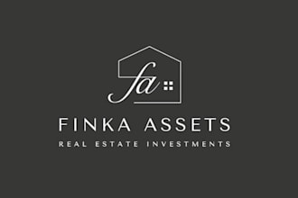 design custom real estate investment brand logo