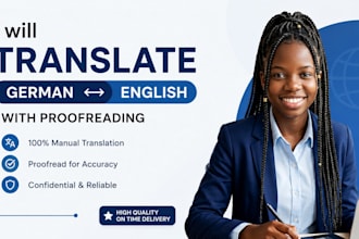 translate german to english with proofreading
