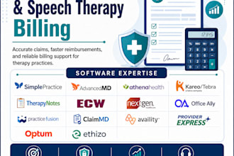 handle physical, occupational, and speech therapy medical billing