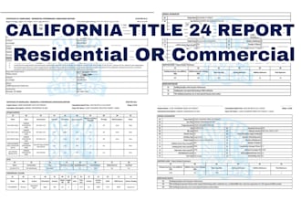 prepare california title 24 energy reports for city permit approval