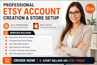 do etsy shop setup etsy account creation etsy store setup etsy SEO