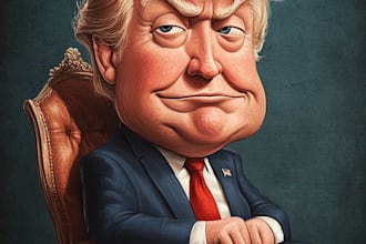 do digital political cartoon for political cartoon