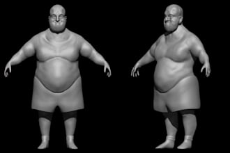 design 3d character modelling and 3d head bust for 3d printing