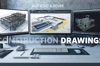create structural drawings in autocad revit and bim model